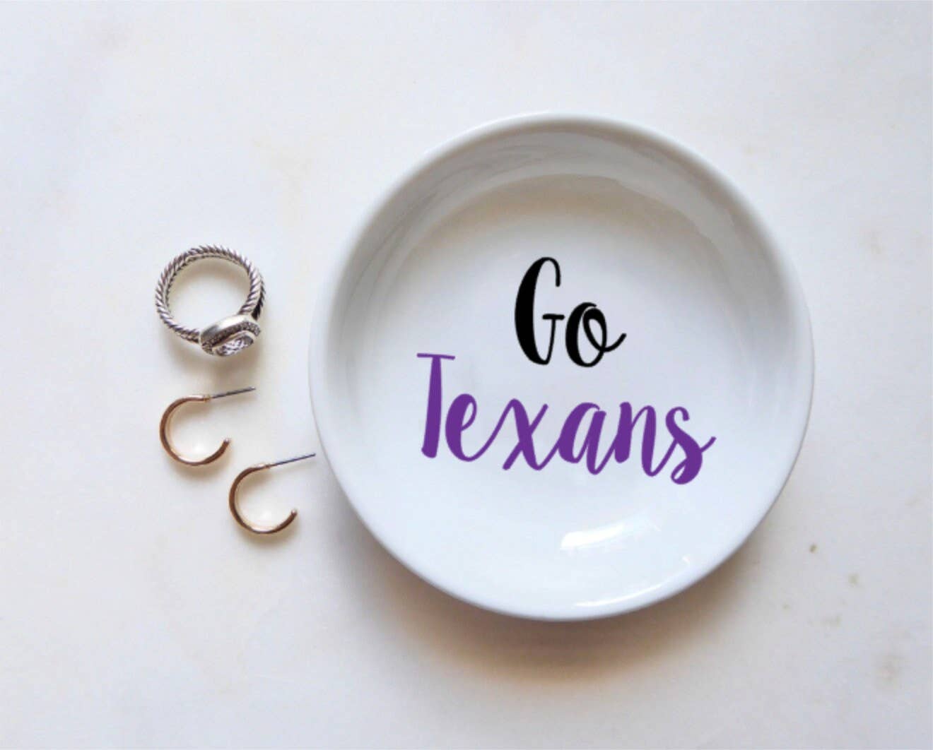 Go Texans Ring Dish / Tarleton State University