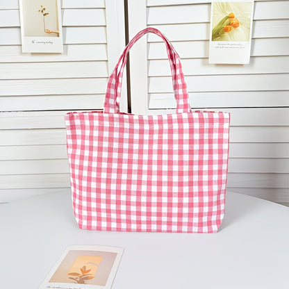 Plaid Tote Bag