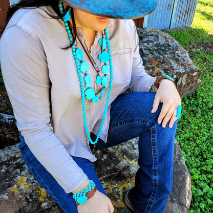 Turquoise Triple Strand Bracelet