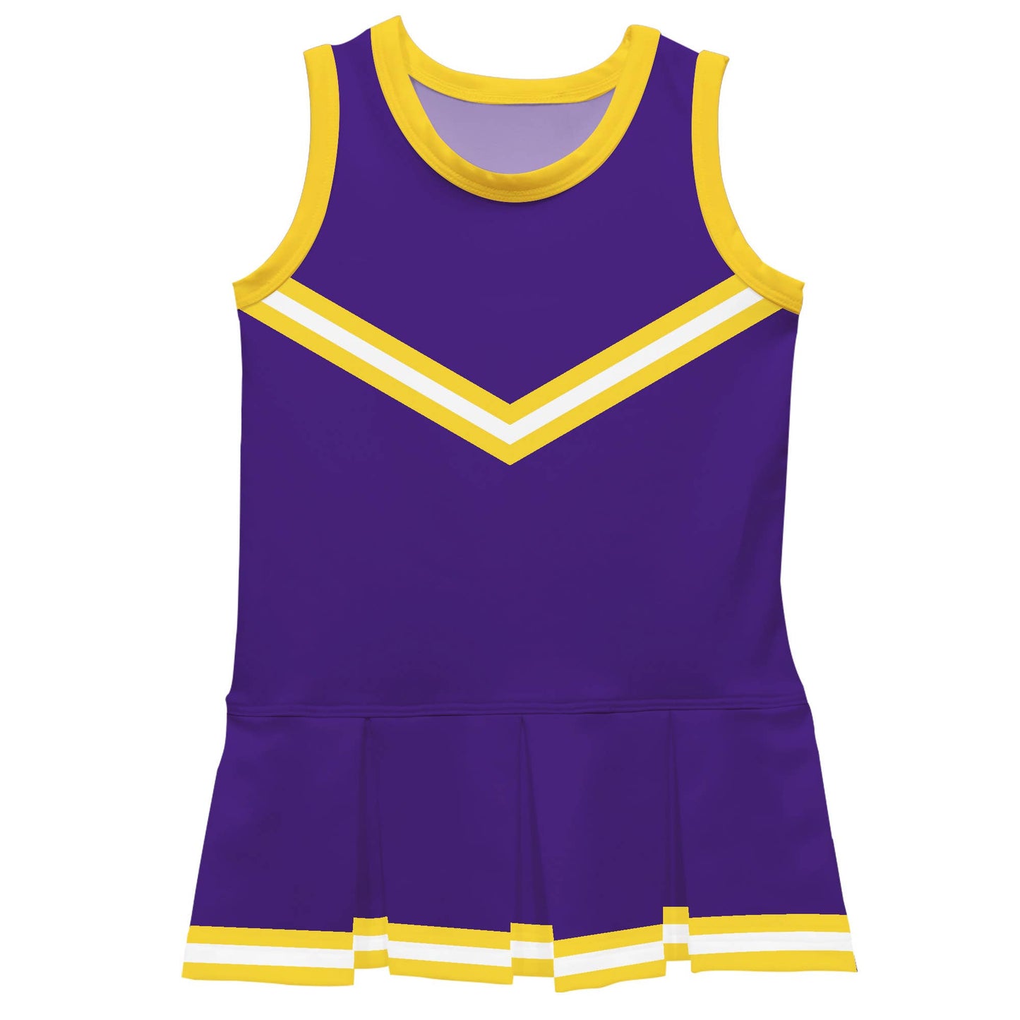 Purple and Yellow Cheer Dress
