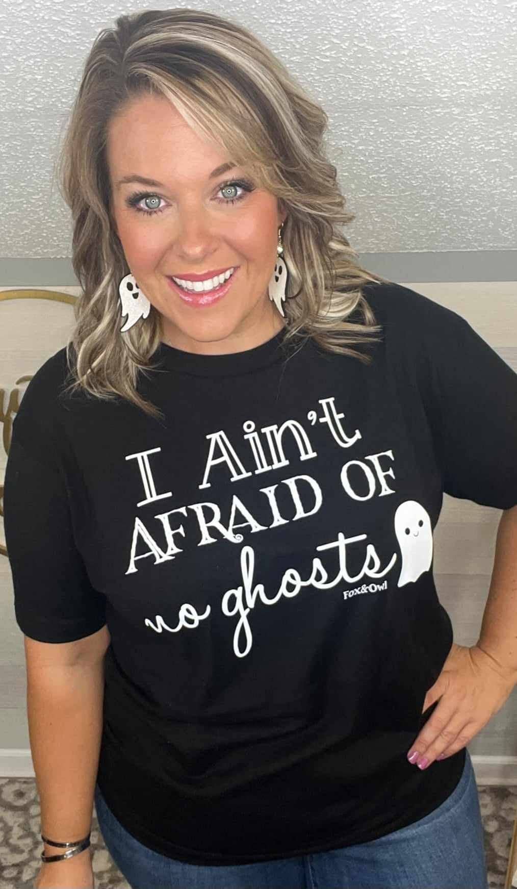 Halloween -I Ain't Afraid No Ghost Graphic Tee