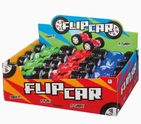 Flip Car, Friction Pull-Back, Action Packed, Indoor/Outdoor