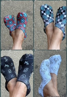 Pattern No-Show Socks